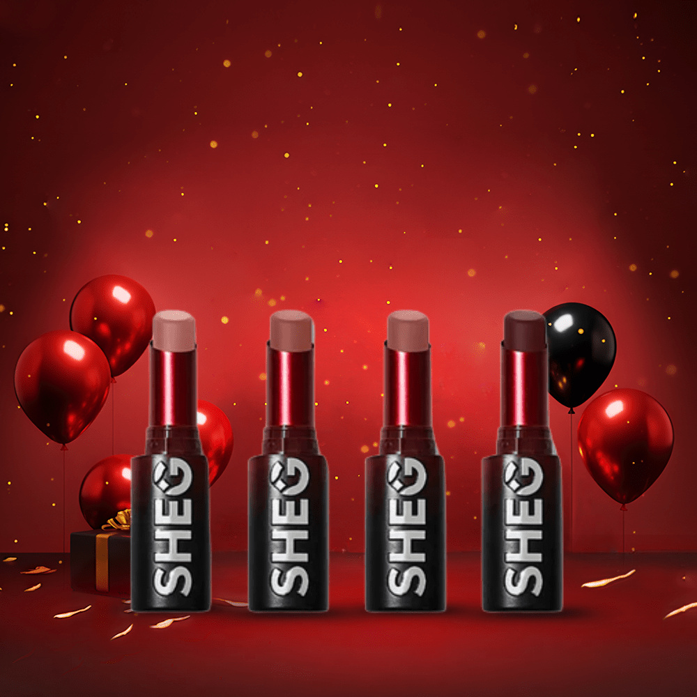 سيت حمر مات امبير روز شيكلام | Sheglam Ember Rose Long Lasting Matte Lipstick Set - Barbie.phar