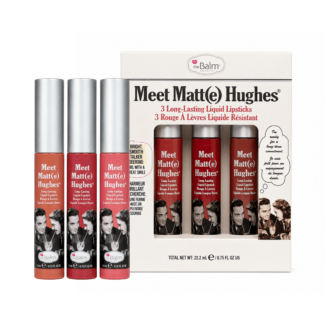 سيت حمر مات هيوز ذا بالم - 22.2مل | The Balm meet matte hughes long lasting liquid lipstick - Barbie.phar