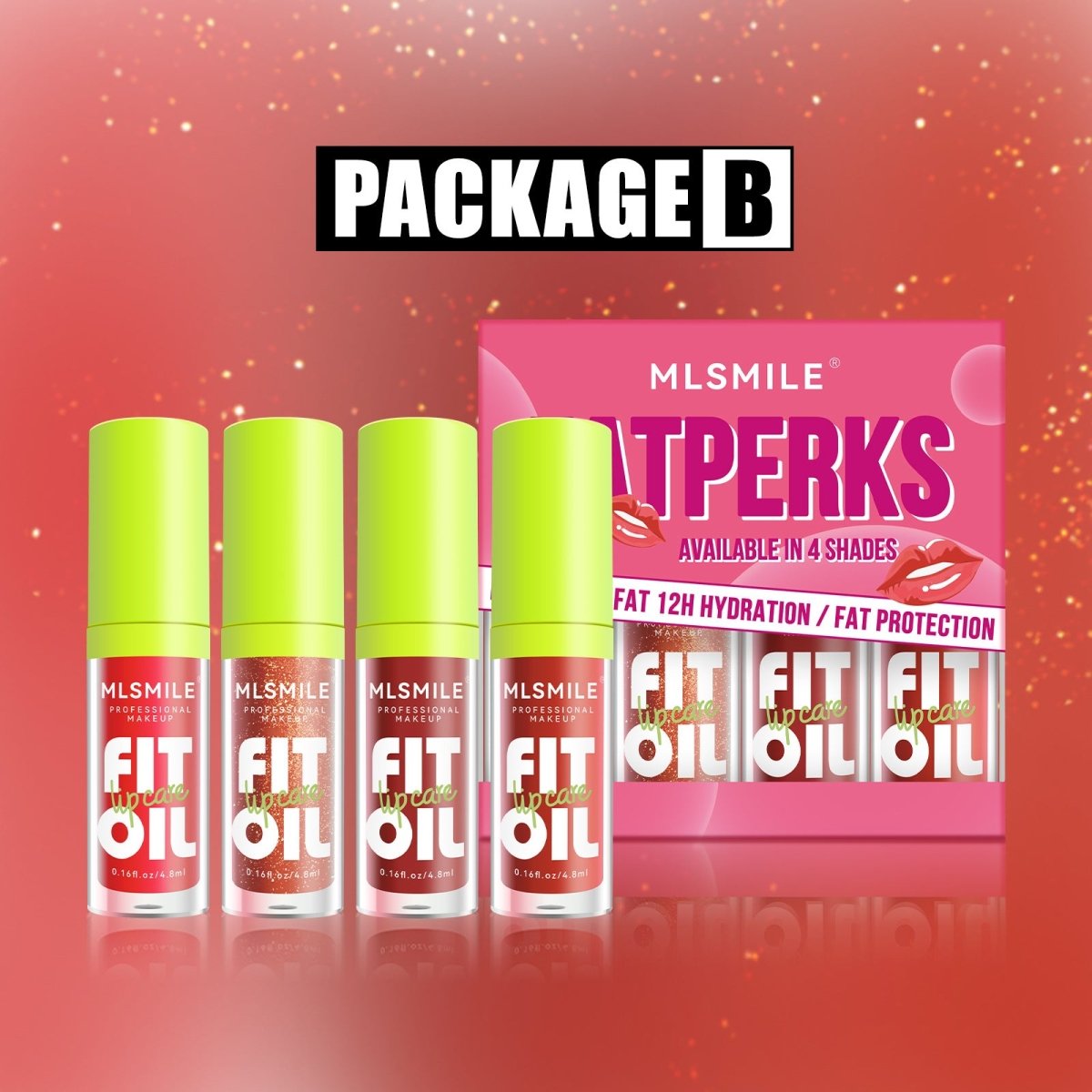 سيت ليب كلوس سمايل | Mlsmile Fatperks 4 Color Lipgloss - Barbie.phar