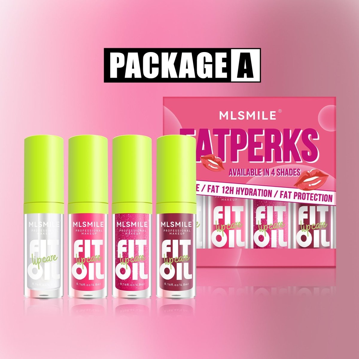 سيت ليب كلوس سمايل | Mlsmile Fatperks 4 Color Lipgloss - Barbie.phar