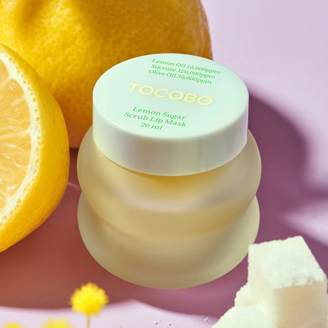 توكوبو مقشر و ماسك للشفاه بالليمون - 20مل | TOCOBO Lemon Sugar Scrub Lip Mask - Barbie.phar