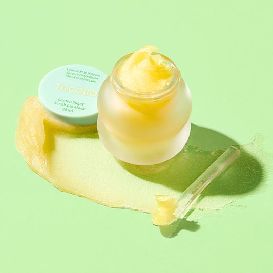 توكوبو مقشر و ماسك للشفاه بالليمون - 20مل | TOCOBO Lemon Sugar Scrub Lip Mask - Barbie.phar