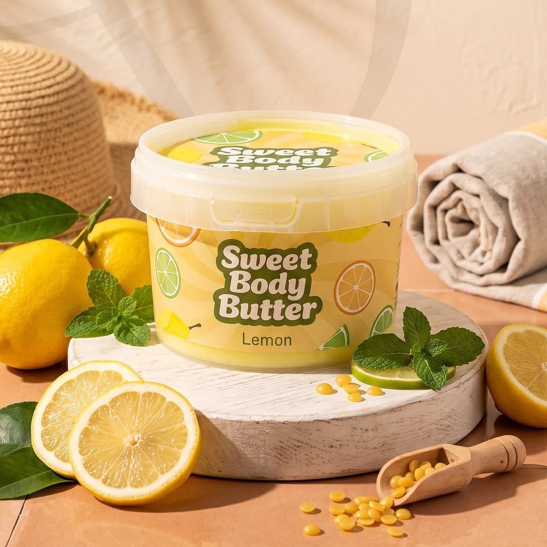 زبدة ترطيب الجسم بالليمون سويت سكراب - 250مل | Sweet Scrub sweet body butter lemon - Barbie.phar
